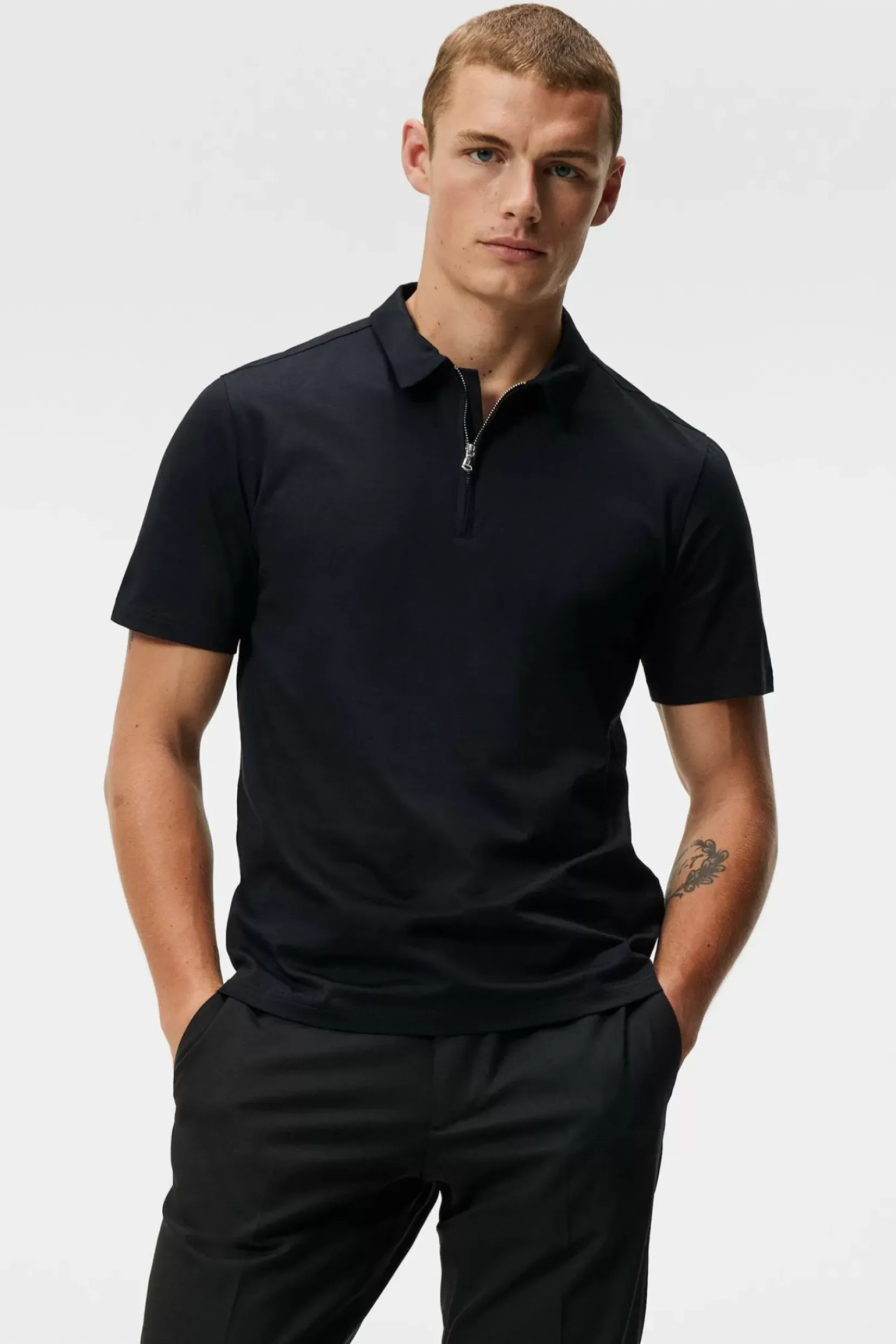 Poloskjorter|J.Lindeberg Poloskjorter Asher Zip Ss Polo Shirt