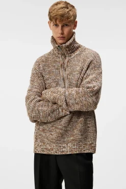 Strikkevarer|J.Lindeberg Strikkevarer Chester Jacquard Quarter Zip