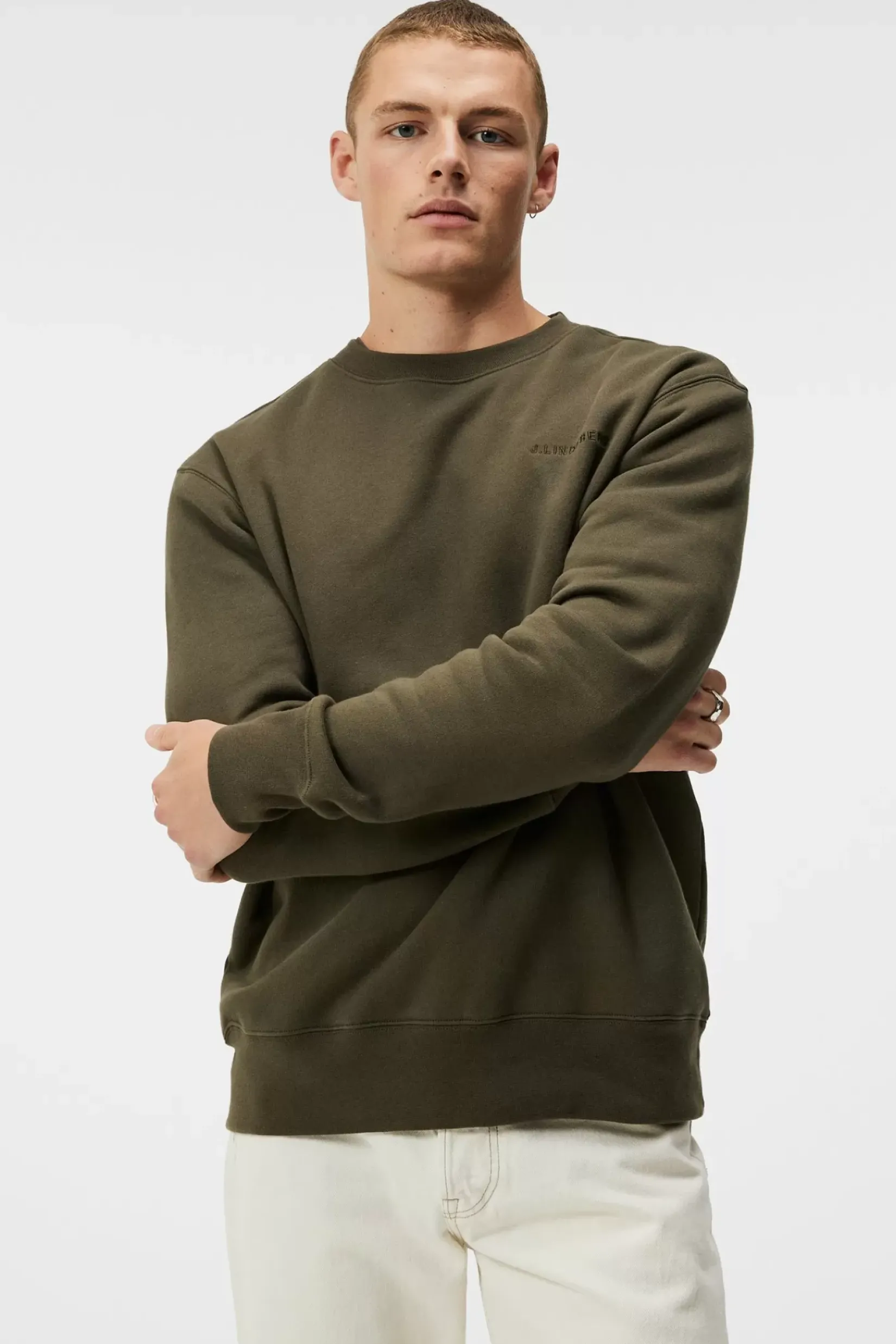 Gensere|Strikkevarer|J.Lindeberg Gensere|Strikkevarer Chip Crew Neck Sweatshirt