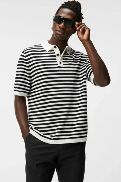 Strikkevarer|Poloskjorter|J.Lindeberg Strikkevarer|Poloskjorter Darrell Stripe Loose Polo