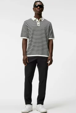 Strikkevarer|Poloskjorter|J.Lindeberg Strikkevarer|Poloskjorter Darrell Stripe Loose Polo