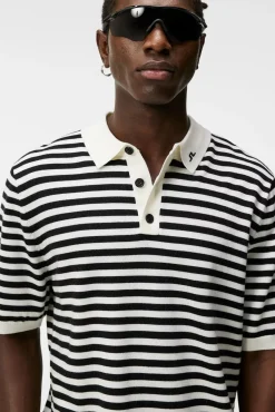 Strikkevarer|Poloskjorter|J.Lindeberg Strikkevarer|Poloskjorter Darrell Stripe Loose Polo