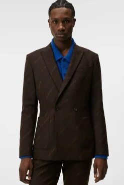 Blazere|J.Lindeberg Blazere Dries S Brown Stripe Blazer