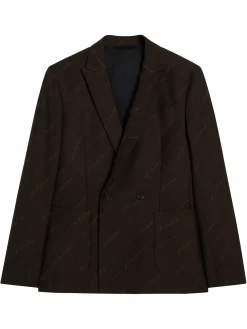 Blazere|J.Lindeberg Blazere Dries S Brown Stripe Blazer