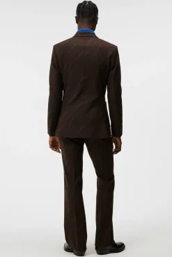 Blazere|J.Lindeberg Blazere Dries S Brown Stripe Blazer