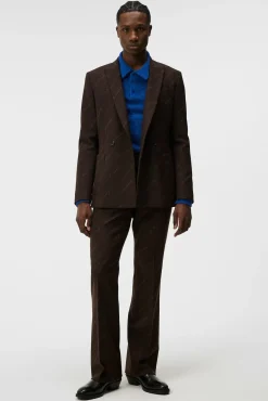 Blazere|J.Lindeberg Blazere Dries S Brown Stripe Blazer