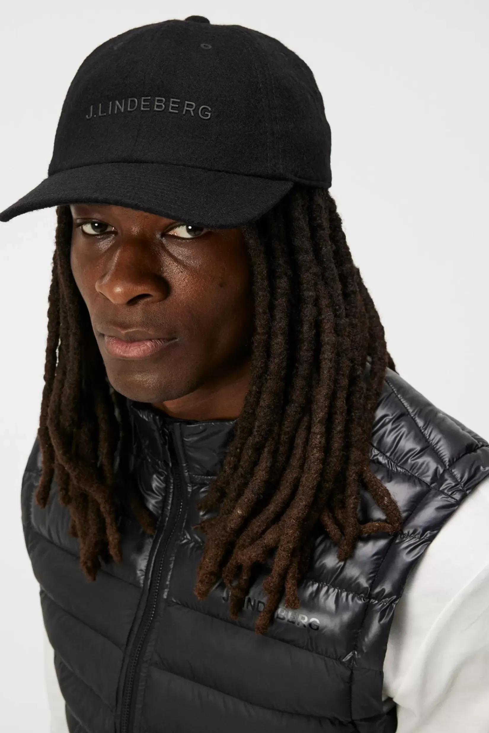 Oppvarmingstilbehør|Caps|J.Lindeberg Oppvarmingstilbehør|Caps Elijah Flat Wool Logo Cap