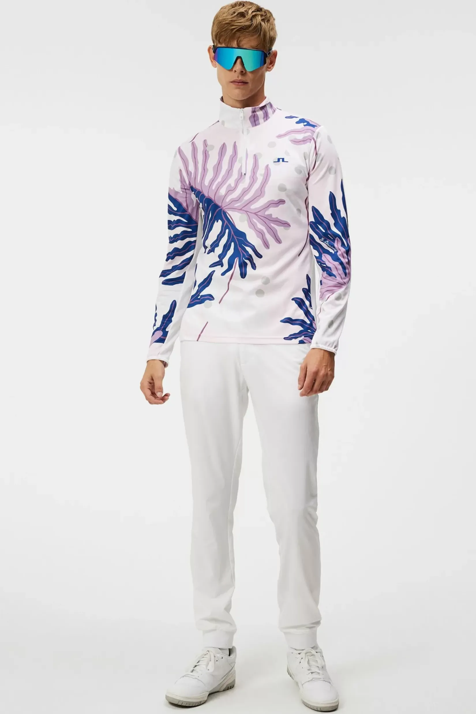 Base og mellomlag|J.Lindeberg Base og mellomlag Emanuel Print Mid Layer