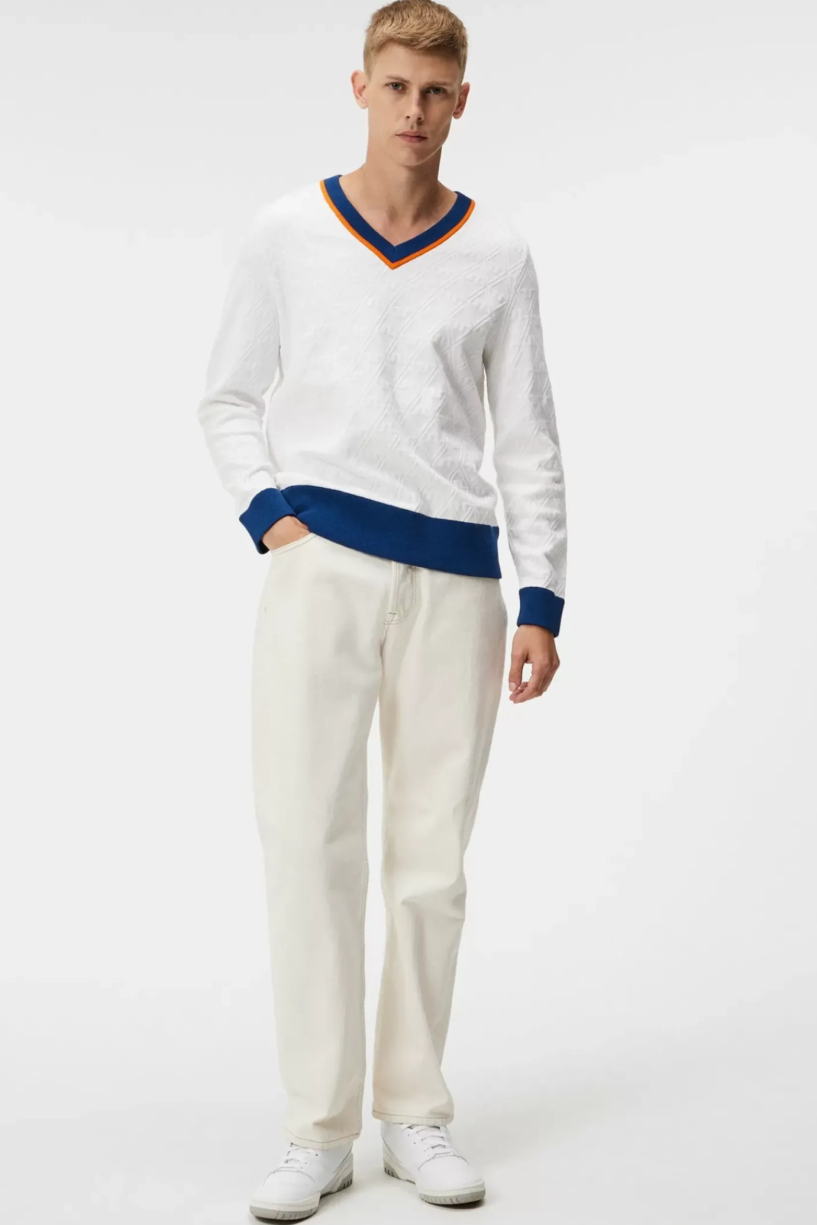Strikkevarer|J.Lindeberg Strikkevarer Finely Knitted Sweater
