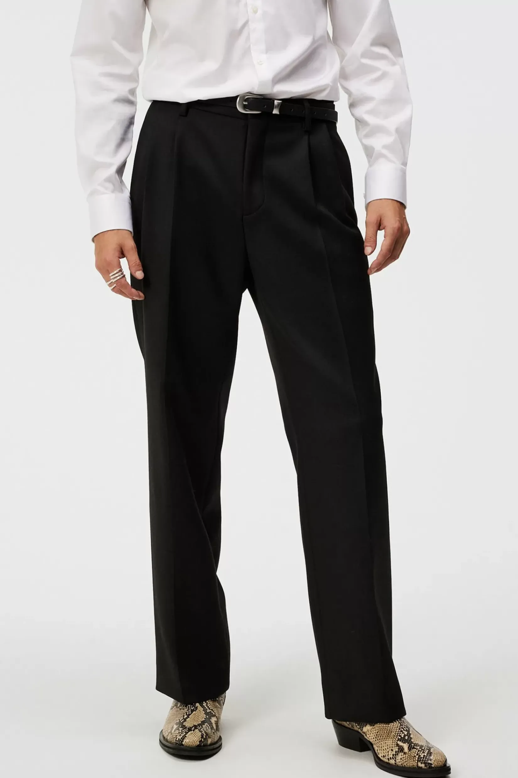 Bukse|J.Lindeberg Bukse Haij Double Pleat Pants