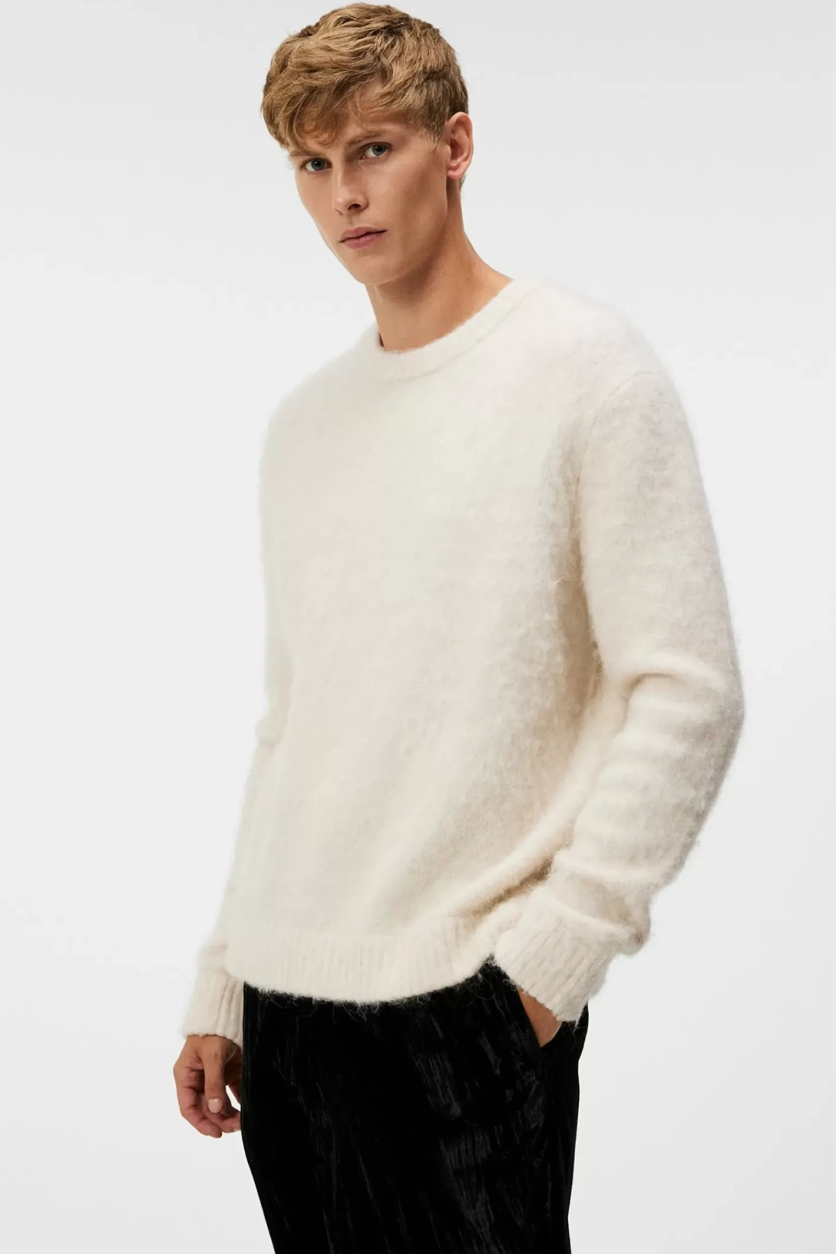 Strikkevarer|J.Lindeberg Strikkevarer Harold Hairy Knit Crew