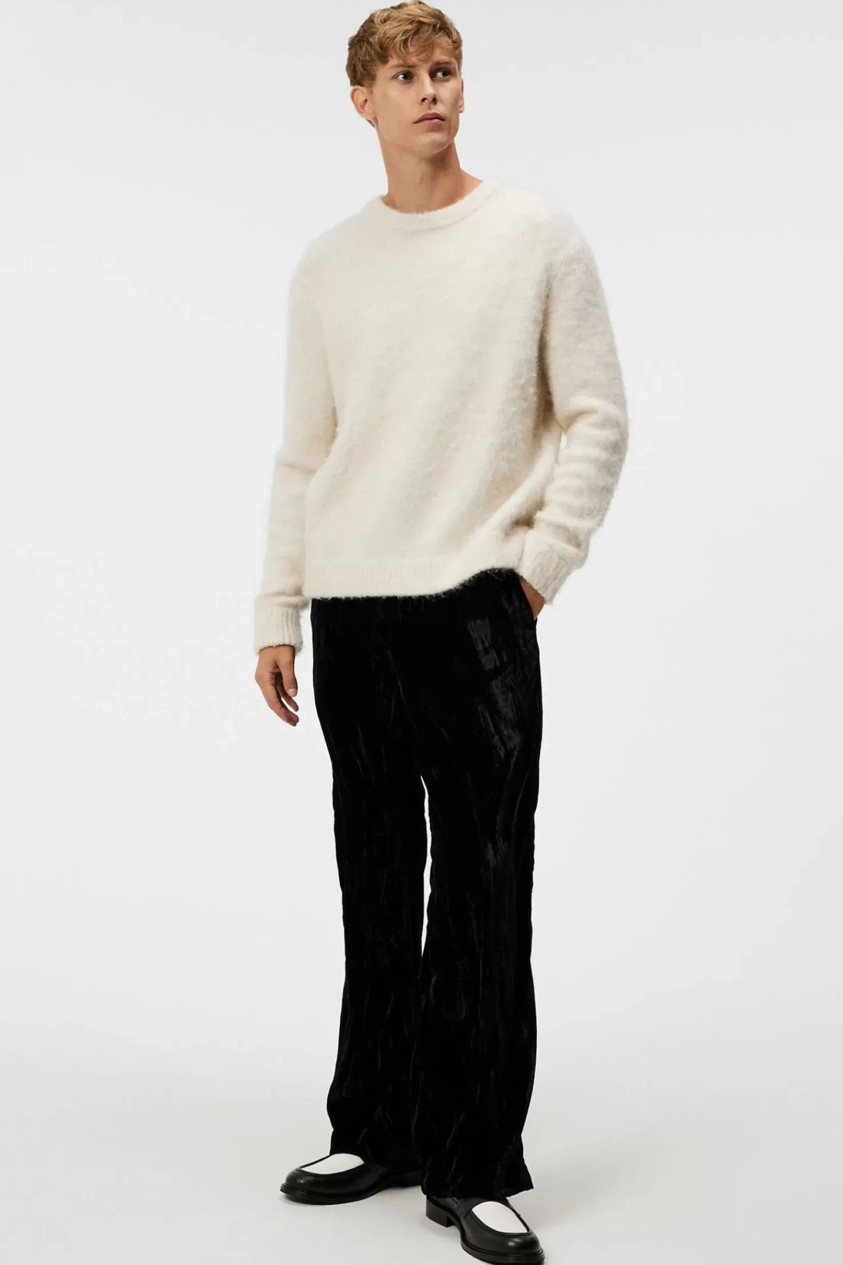 Strikkevarer|J.Lindeberg Strikkevarer Harold Hairy Knit Crew