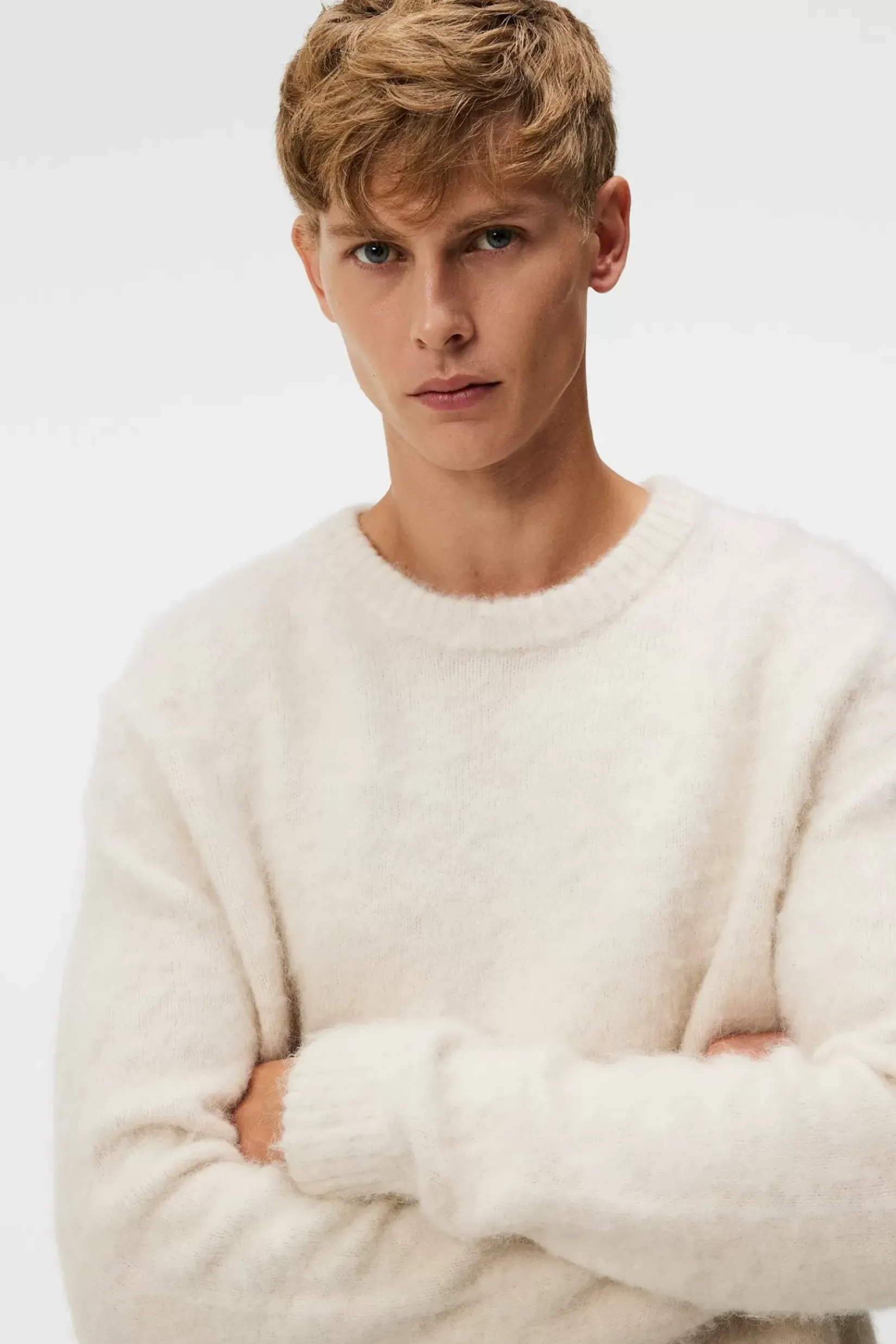Strikkevarer|J.Lindeberg Strikkevarer Harold Hairy Knit Crew