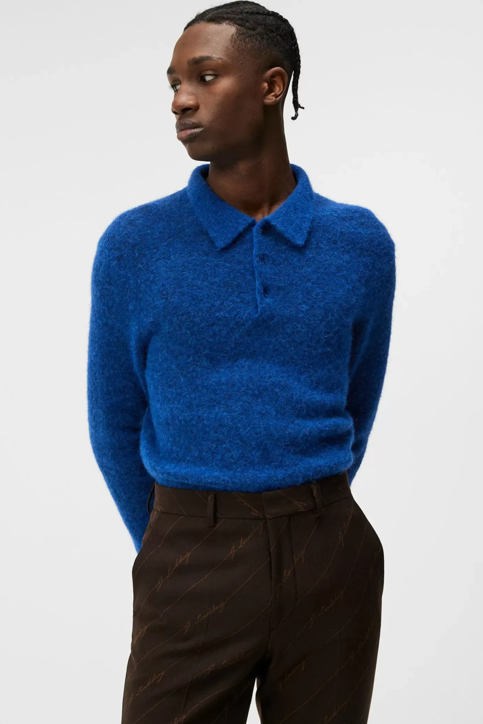 Strikkevarer|J.Lindeberg Strikkevarer Hayden Hairy Polo Knit