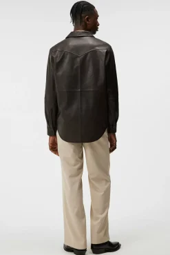 Overskjorter|Jakker|Skjorter|J.Lindeberg Overskjorter|Jakker|Skjorter Landon Leather Overshirt