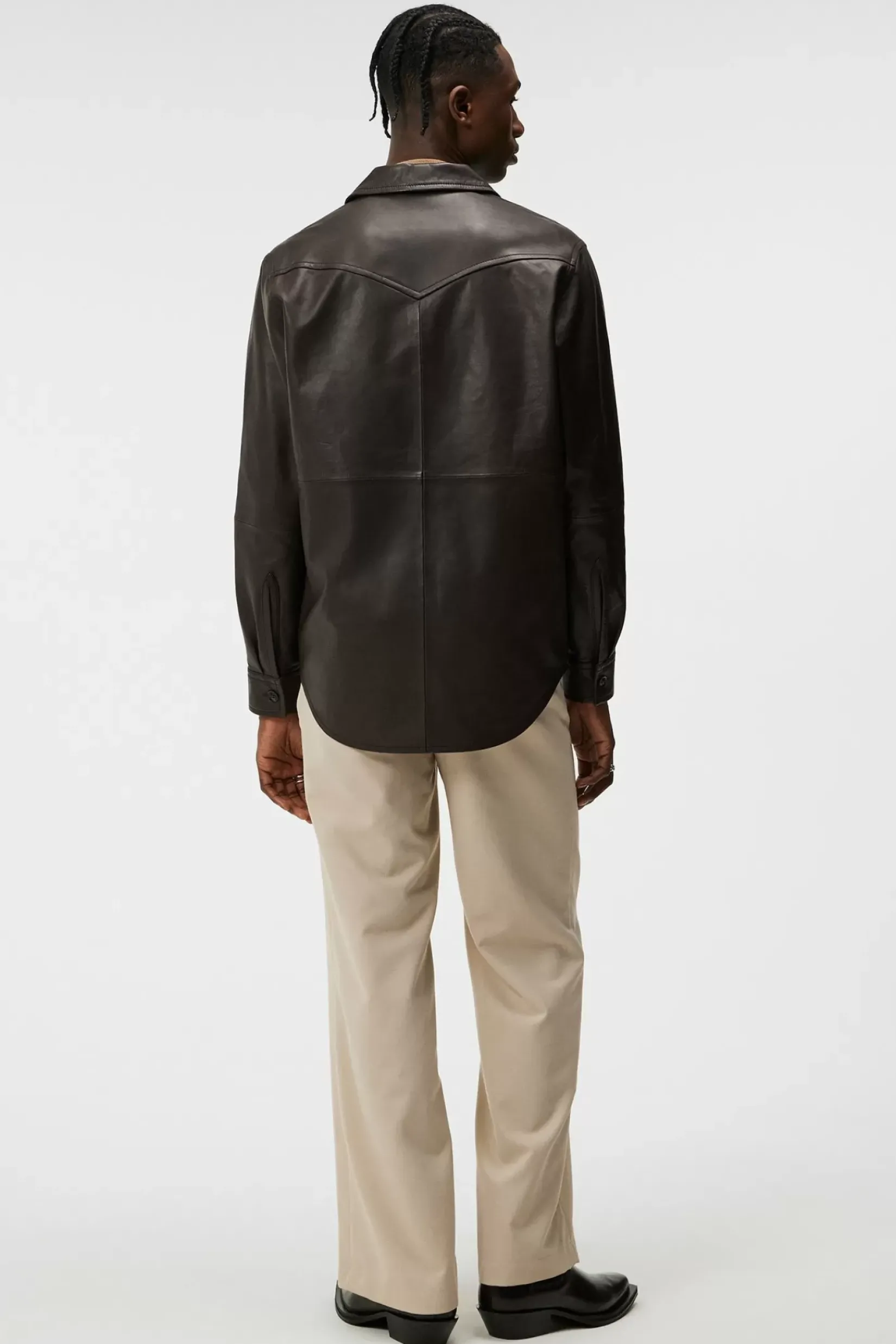 Overskjorter|Jakker|Skjorter|J.Lindeberg Overskjorter|Jakker|Skjorter Landon Leather Overshirt