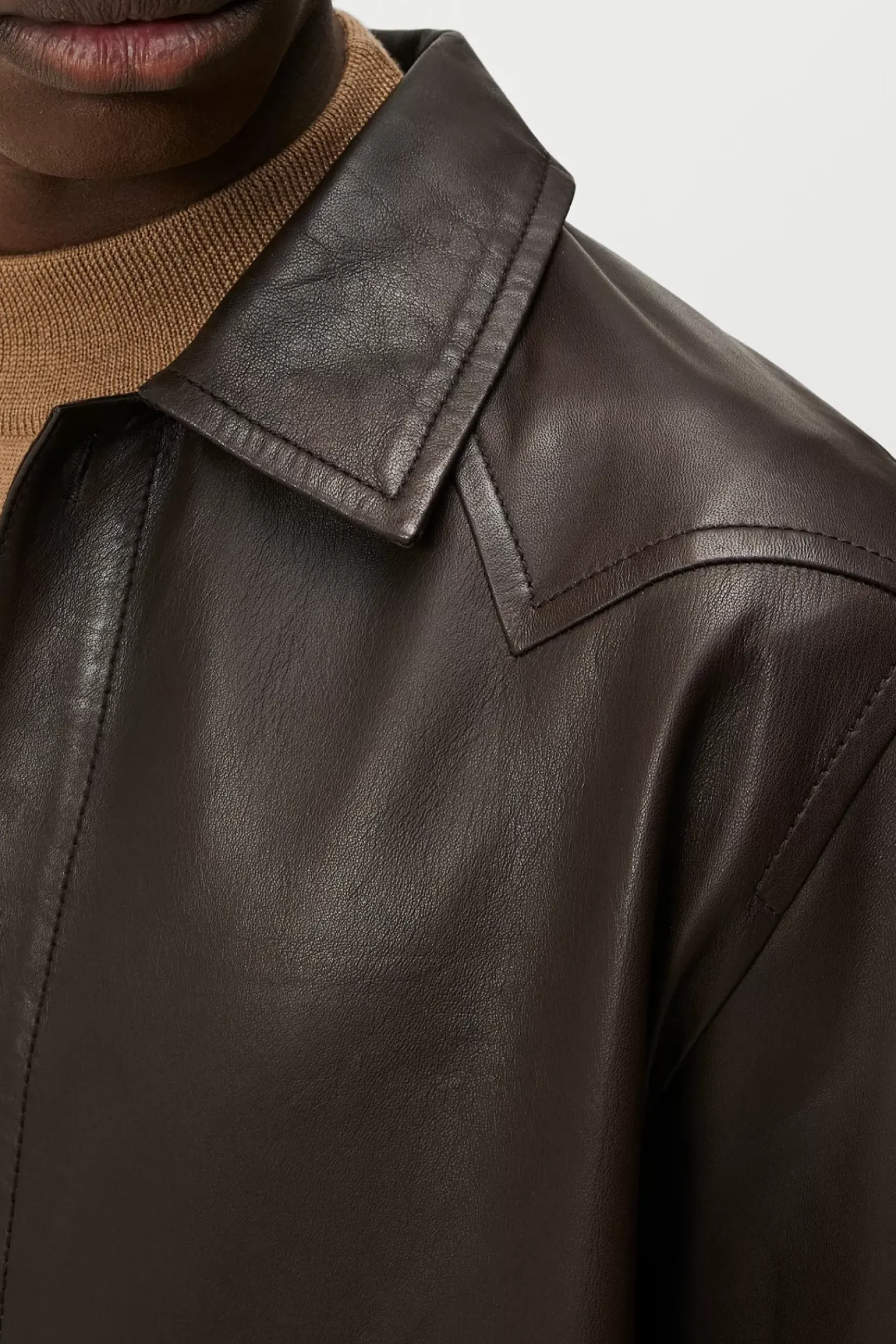 Overskjorter|Jakker|Skjorter|J.Lindeberg Overskjorter|Jakker|Skjorter Landon Leather Overshirt