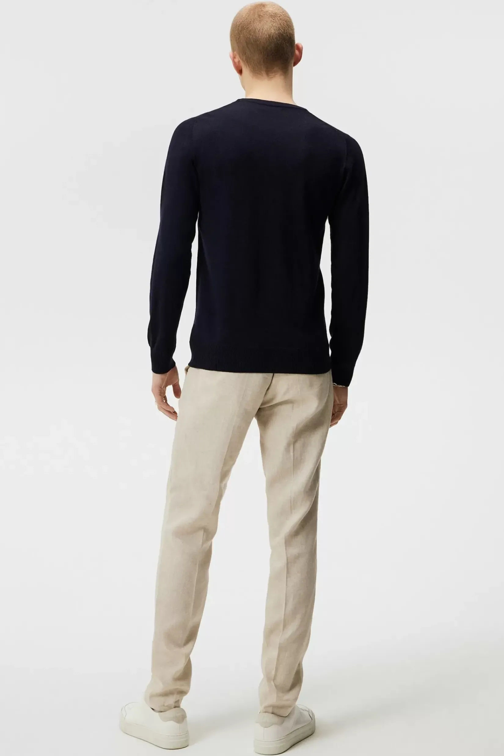 Strikkevarer|J.Lindeberg Strikkevarer Lyle Merino Crew Neck Sweater