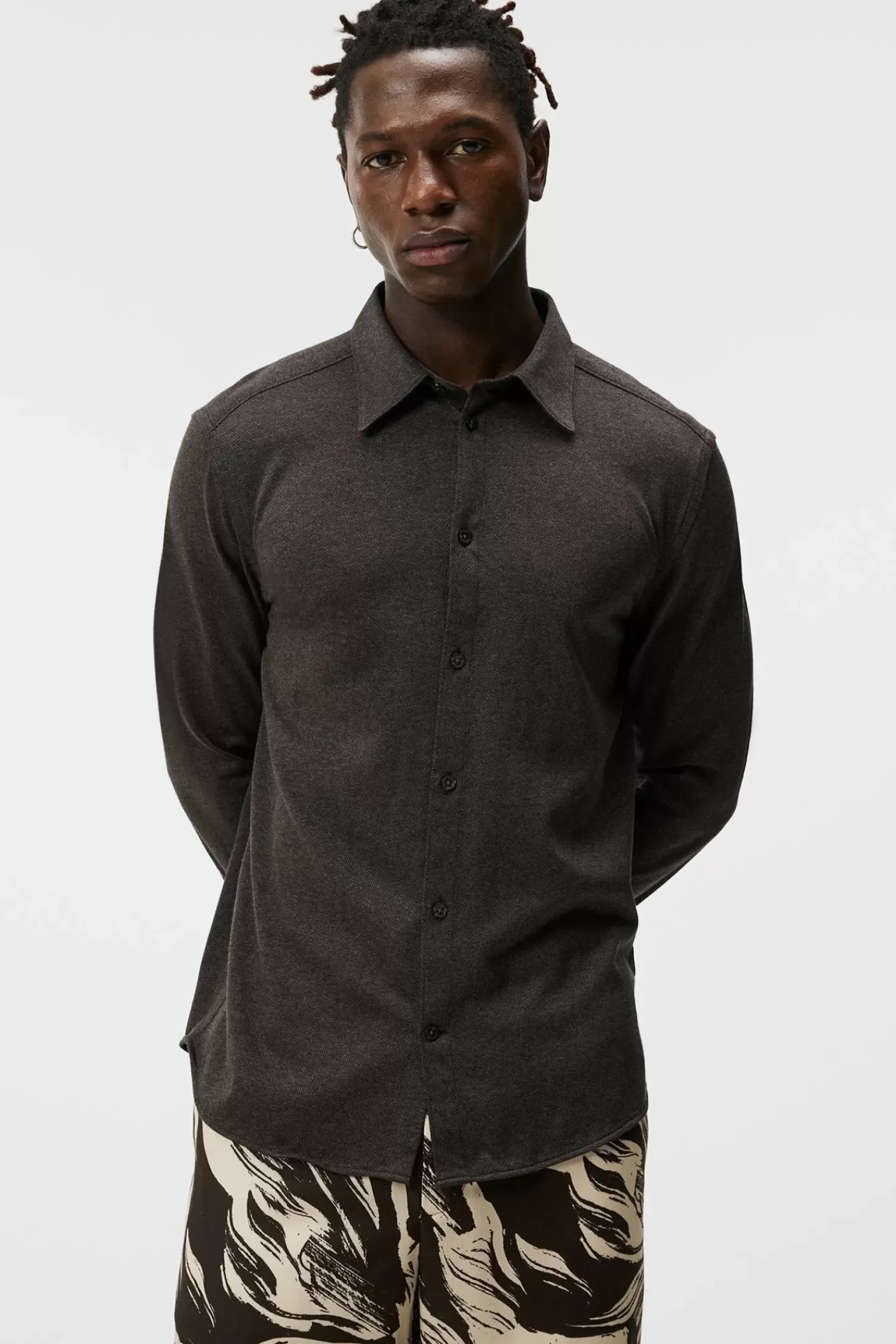 Skjorter|J.Lindeberg Skjorter Marlon Jersey Str Slim Shirt