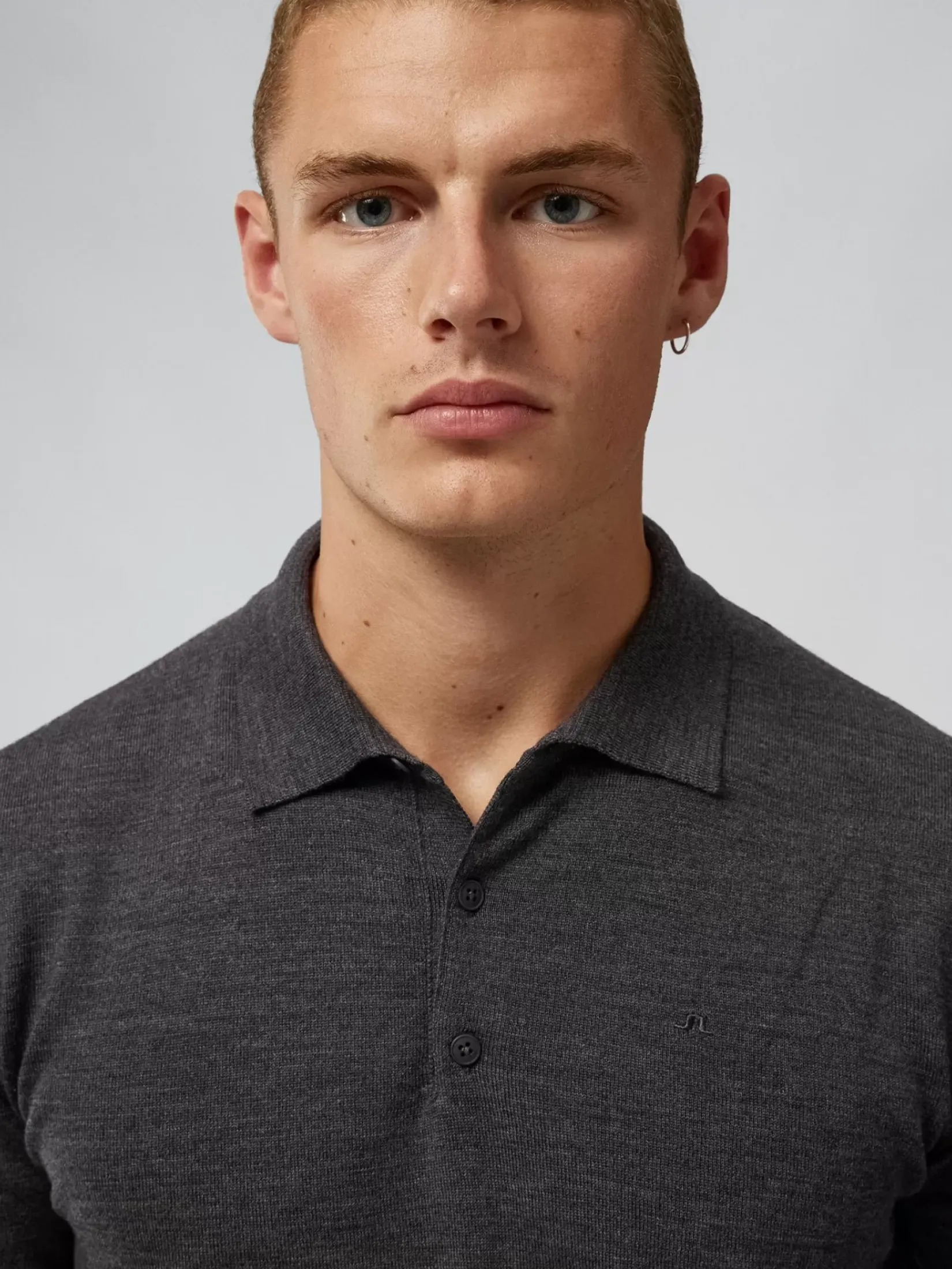 Strikkevarer|J.Lindeberg Strikkevarer Noel Light Merino Polo Shirt