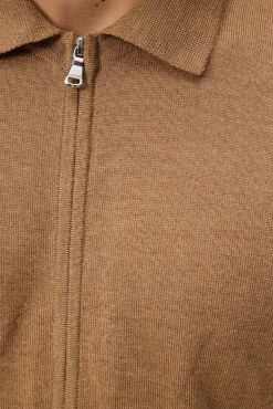 Strikkevarer|J.Lindeberg Strikkevarer Nyle Merino Zip Cardigann