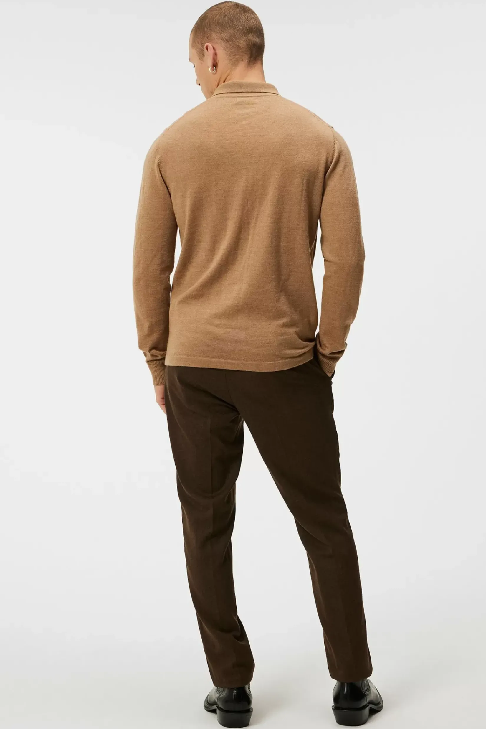 Strikkevarer|J.Lindeberg Strikkevarer Nyle Merino Zip Cardigann