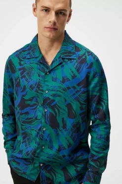 Strikkevarer|Skjorter|J.Lindeberg Strikkevarer|Skjorter Playa Printed Tencel Shirt