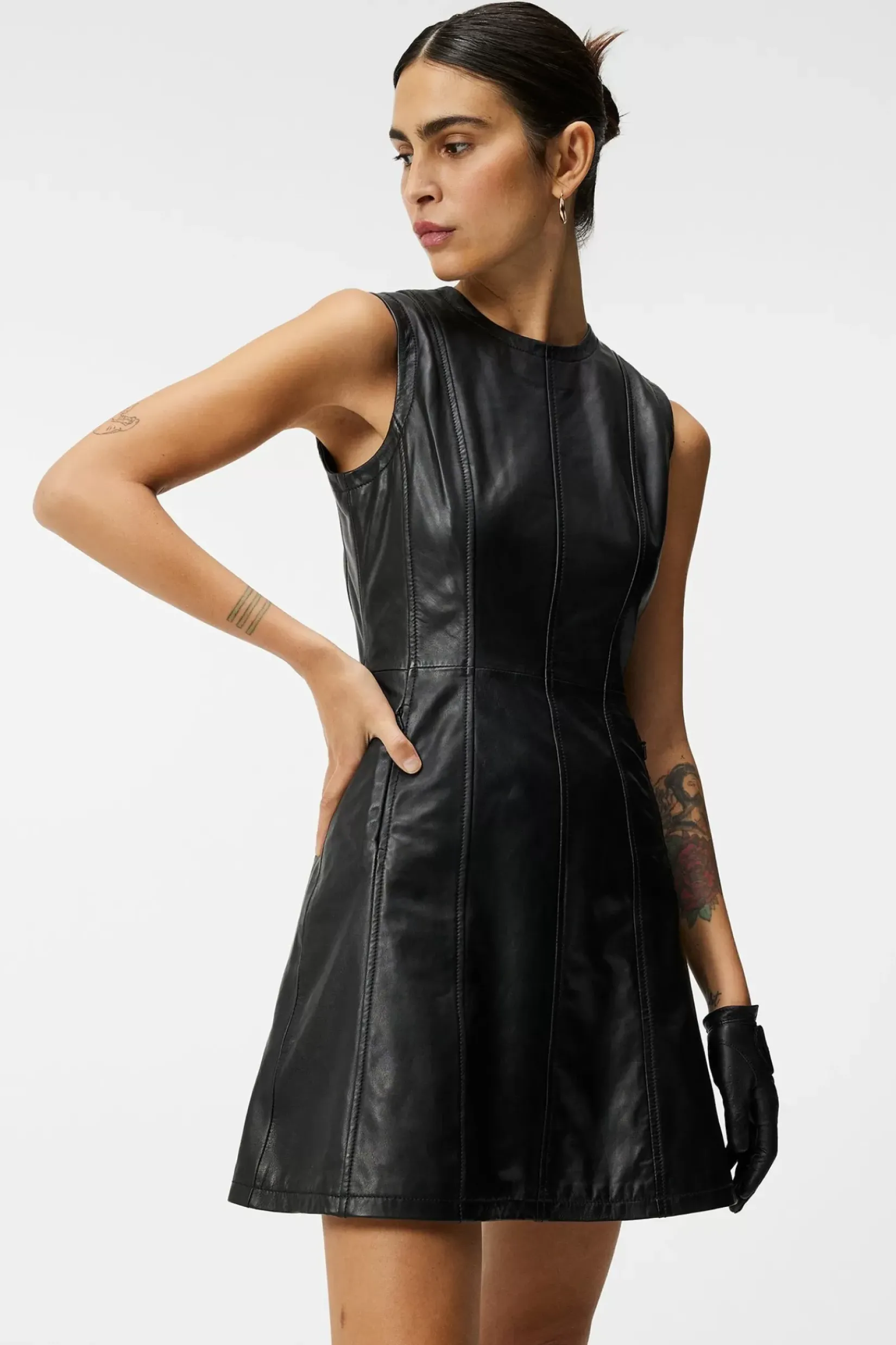 Kjoler|J.Lindeberg Kjoler Ruby Leather Dress