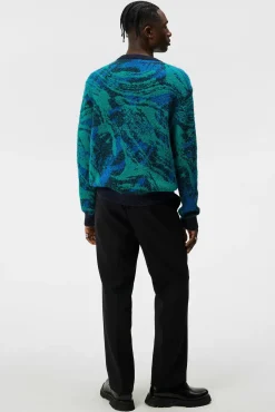 Strikkevarer|J.Lindeberg Strikkevarer Trestle Jacquard V-Neck