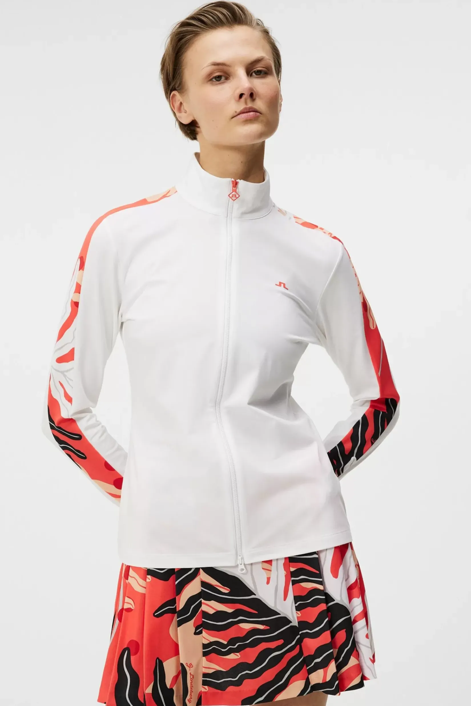 Base og mellomlag|J.Lindeberg Base og mellomlag Winona Print Mid Layer