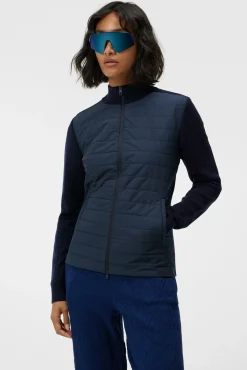 Jakker|Strikkevarer|J.Lindeberg Jakker|Strikkevarer Wren Knitted Hybrid Jacket